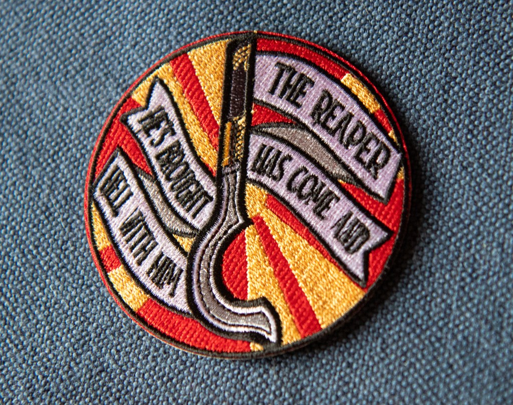 Fae Crate Scythe Iron On Patch