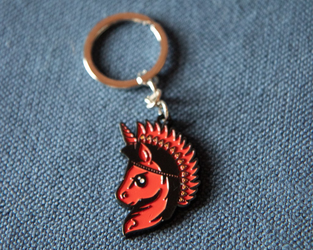Unicorn Ares Enamel Keychain